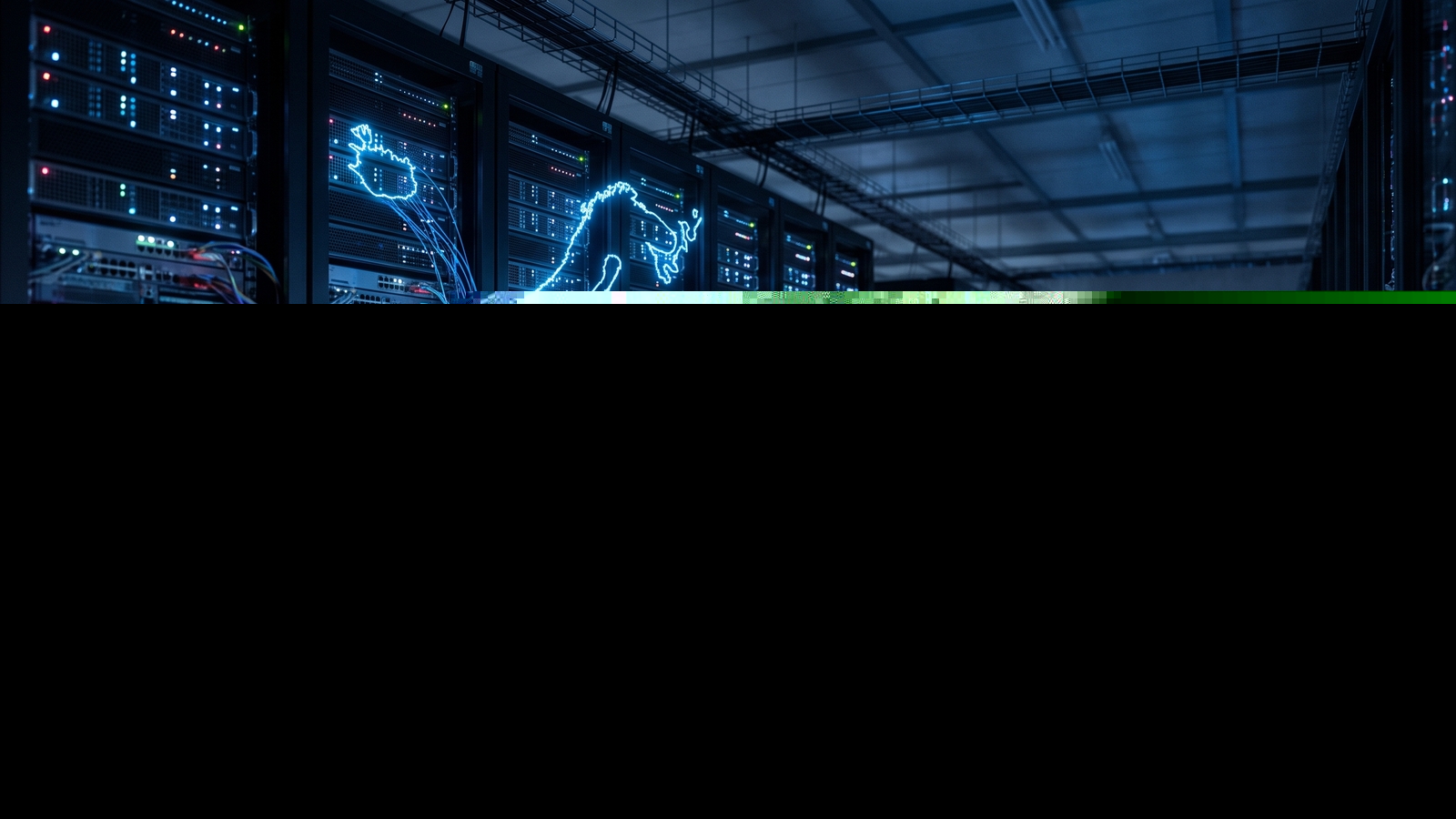 Centro de datos europeo que representa la soberanía y la dependencia tecnológica